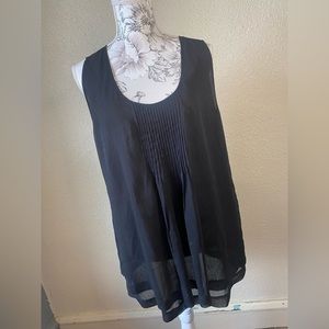 Soft Surroundings‎ black sleeveless tank top, size Large